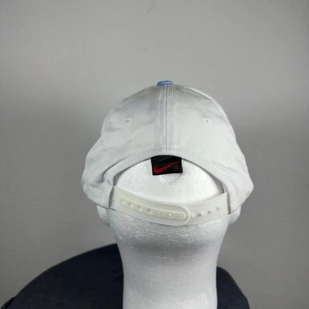 Nike Men's White and Blue Hat